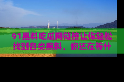 91黑料吃瓜网链接让你轻松找到各类黑料,你还在等什么呢?