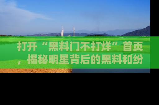 打开“黑料门不打烊”首页，揭秘明星背后的黑料和纷争真相！