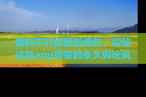 黑料不打烊最新爆料，探秘这款app带来的永久舆论风暴