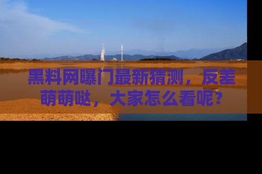 黑料网曝门最新猜测，反差萌萌哒，大家怎么看呢？