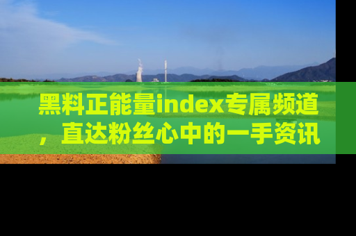 黑料正能量index专属频道，直达粉丝心中的一手资讯！