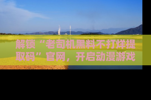 解锁“老司机黑料不打烊提取码”官网，开启动漫游戏的新次元之旅！