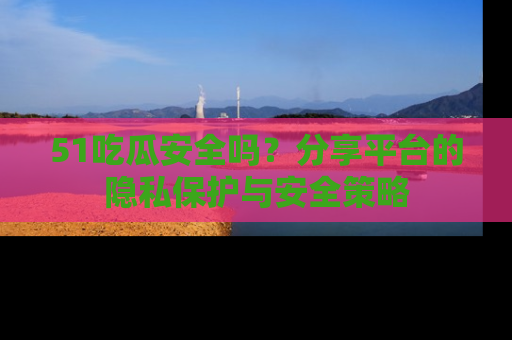 51吃瓜安全吗?分享平台的隐私保护与安全策略