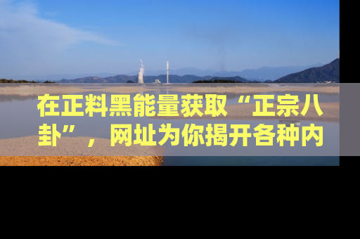 在正料黑能量获取“正宗八卦”,网址为你揭开各种内幕故事!