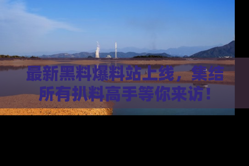 最新黑料爆料站上线，集结所有扒料高手等你来访！